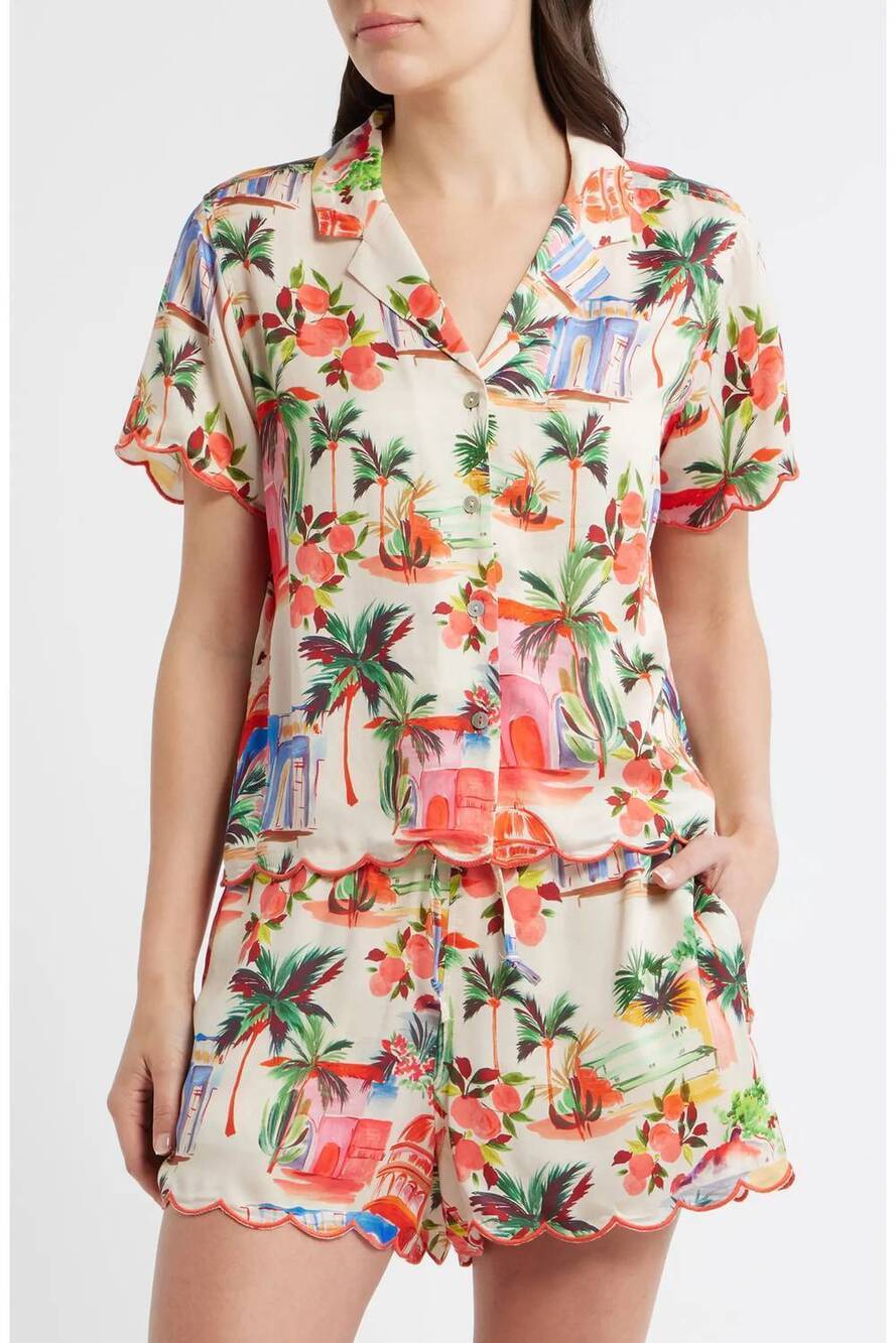 NEW MARINE LAYER paloma resort shirt in palmas print